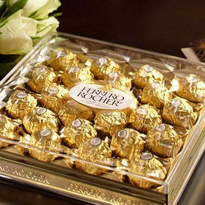 Ferrero Rocher 페레로로쉐 프리미엄 헤이즐넛 밀크 초콜릿 24개입 발렌타인 선물용