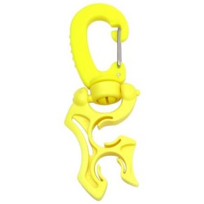 스노쿨링 다이빙 더블 호스 클립 스노클링용 스쿠버 리테이너 버클, 1) yellow 10x10mm