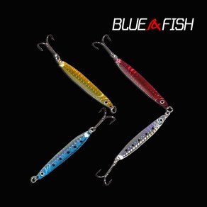 블루앤피쉬 FULL METAL JIG 바다 민물용 송어 산천어 메탈지그 12g 14g 21g, 레드, 1개