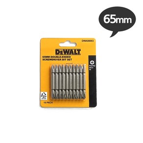 디월트 십자 양날 드라이버 비트 65mm DWA0003 10pcs, 10개