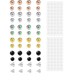 붙이는 피어싱 페이크 가짜 접착 트라거스 아웃컨츠 피어싱 세트