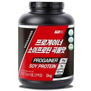 프로게이너 소이프로틴 곡물맛 2kg 식물성 분리대두단백질 락토프리 콩단백 쉐이크 ISP 단백질보충제, 1개