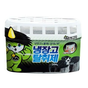 [2개묶음] 탈취제 냄새제거제 산도깨비433 숯성분 냉장고 200g 소형 gt0*479iS