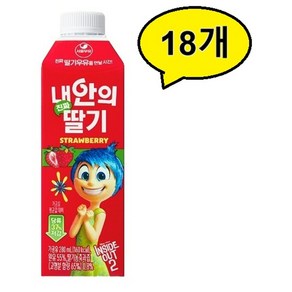 서울우유 내안의 진짜 딸기우유 280ml x 18개