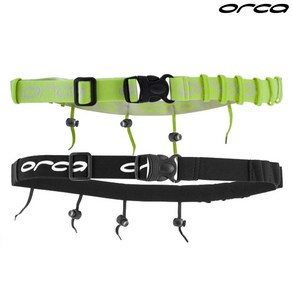 ORCA Racebelt 오르카 레이스벨트 철인3종 마라톤 (검정 형광), NEON YELLOW, 1개