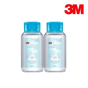 3M 휴대용 손소독제 70% 새니타이저 60ml x2개 9270, 없음, 2개