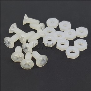 플라스틱 볼트 너트 10개단위 PLASTIC-FASTENER-3mm