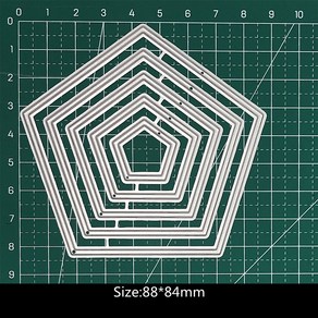 다이컷 틀 커팅다이 스텐실 기본 프레임 금속 절단 다이 둥근 직사각형 레이스 레이블 하트 모양 스크랩북 공예 레이어링 인사말 카드 수제, 15, 1개