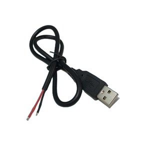 USB A to 2wire 1m USB연장 확장 추가 개조 DIY 전원 충전 케이블 컴퓨터