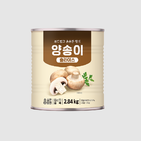 푸디스트 양송이 캔 슬라이스, 1개, 2.84kg