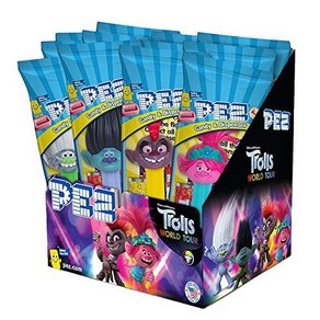 PEZ Candy Trolls Assorted Dispensers 0.58 Ounce (Pack of PEZ 캔디 트롤 각종 디스펜서 0.58 온스(12개 팩) 6.96 온