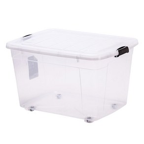 투명 리빙박스 초대형 대용량 대형 플라스틱 80L 특대형 의류 350L 220L, 40L (35x24x20cm), 노르딕 그레이, 1개