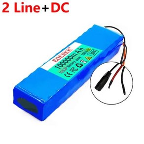 EOENKK 전기 스쿠터 배터리 리튬 전기 스쿠터 배터리 10S2P 36V 100000mAh 42V 500W, 6) 2 Line-DC, 1개