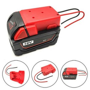 Milwaukee M18 리튬 이온 배터리 용 새 어댑터 DIY 전동 공구 변환기 12 Awg 와이어 커넥터, 1개