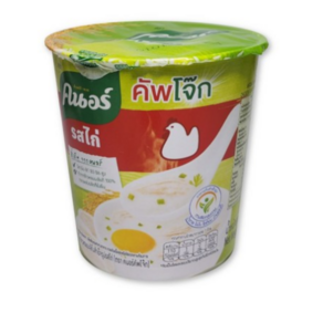 태국 Kno 치킨 컵죽 / INSTANT JASMINE RICE PORRIDGE CHICKEN FLAVOUR [아시아마트M], 30개, 32g