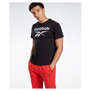 리복 Reebok 남성 RI 빅로고 반팔 티셔츠 - 블랙 FP9150 RETS2E032BK