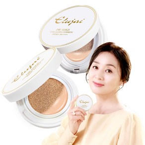 엘루자이 24K골드 콜라겐 쿠션 15g SPF 50+ PA++++ 광채 쿠션 리필세트 21호, 1개, 6종