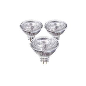 오스람 LED 할로겐 MR16 4.5W 전구 3P (3개입) 램프, 전구색, 3개