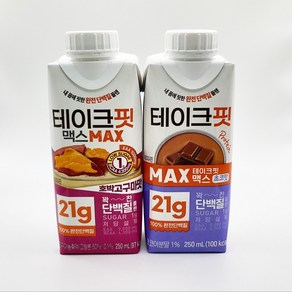 남양 테이크핏 맥스 250ml 고구마맛 6개 + 초코맛 6개, 1세트