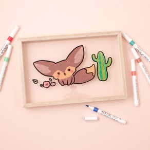 [아이디몬] 나무아크릴투명액자 2종 아크릴 나무 프레임 투명 액자 인테리어 DIY