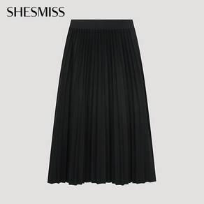 [쉬즈미스(SHESMISS)] [쉬즈미스] 플리츠 밴딩 스커트_SAWSKO42510_BK
