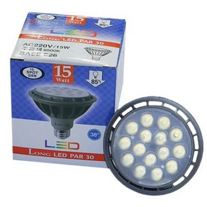 코스모스전기 롱 LED PAR30 E26 15W (집중형), 주광색(6500k), 1개