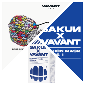 사쿤X바반트 패션마스크 연예인 노제마스크 시리즈1 대형10매입(SAKUN X VAVANT FASHION MASK SERIES 1)