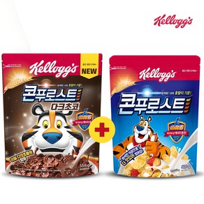 [켈로그] 콘푸로스트 600g + 콘푸로스트 다크초코 550g., 1세트, 1150g