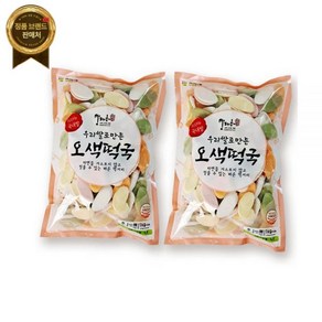 맘다해 우리쌀 오색 떡국떡 1kg+1kg떡국떡 설날 새해 [원산지:국산], 2개, 1kg