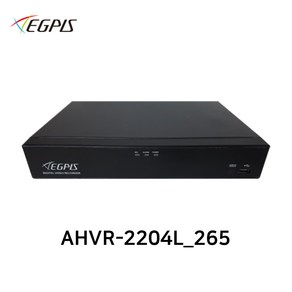 이지피스 AHVR-2204L_265 200만화소 4채널 DVR 녹화기 AHD/TVI/CVI/SD (HDD미포함), 저장장치(HDD) 미포함, 1개