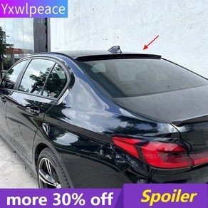 ABS 플라스틱 프라이머 컬러 리어 윈도우 루프 스포일러 자동차 액세서리 BMW 5 시리즈 G30 525 530li 20182022 하이 퀄리티, 1.Unpainted