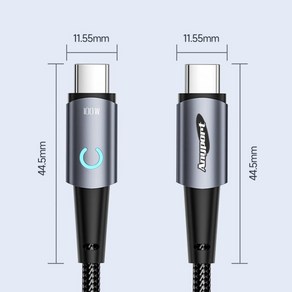 아트박스/애니포트 애니포트 문라이트 Type C to C 100W 고속충전케이블 2M, 1개