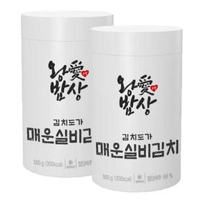 한울 매운 실비김치 500g 여행용 편의점 국산 팩 미니 라면 소포장 김치