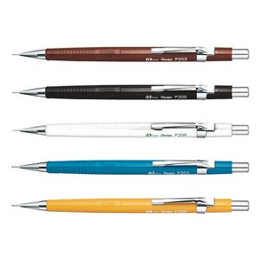 PENTEL/펜탈 P205-WN 제도샤프 0.5mm 화이트, q&화이트 P205-WN&p