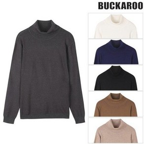 버커루 [특가전] [BUCKAROO JEANS] [PREMIUM] 공용 너무부드럽고 쫀쫀한 맨살에도 OK! 터틀넥 베이직 목폴라 티셔츠