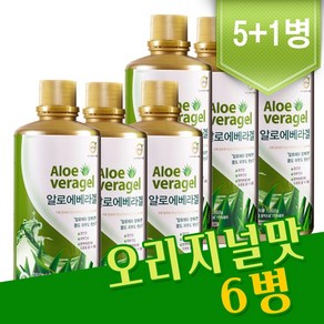 하이알로에 알로에겔 1kg x 6병 면역력증진 멕시코산 오리지널맛 망고맛, 6개