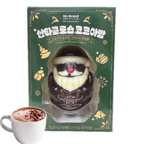 No Band 노브랜드 산타클로스 코코아밤 38g / 핫초코, 1개, 1개입