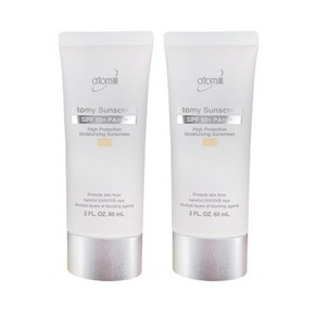 애터미 선크림 베이지 SPF50+ PA+++, 60ml, 2개