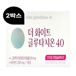 셀게이트 더 화이트 글루타치온 40 물티슈 세트, 2개, 60g