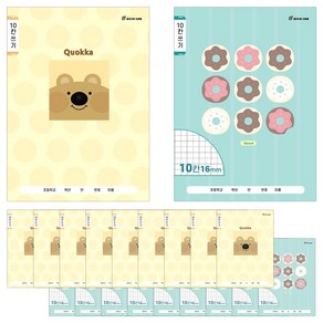 클라리온 16매 초등노트 10칸 쓰기 20권, B 쿼카/미니도넛