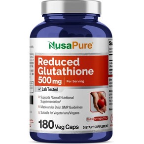 NusaPue 누사푸어 Glutathione 500mg 180정 1병, 1개