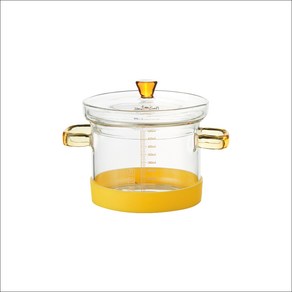 [본사정품] 레벤호프 전자레인지용 내열유리 냄비 600ml, 투명, 1개, 15cm