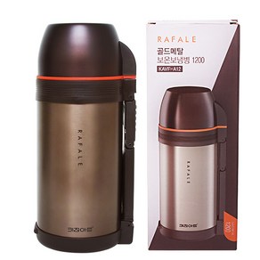 JJ Choice 키친아트 골드메탈 보온보냉병 1200ml, 단일, 1개