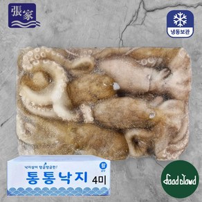 [업소용] 대용량 냉동낙지 활낙지 통낙지 3미 4미, 4마리 (850gx6팩), 1개, 4마리(850gx6팩)