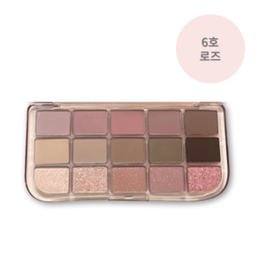톤을 아우르는 넓은 컬러 스펙트럼과 글리터 제형으로 다채로움! FWEE Moe mood eyeshadow palett 매일 다른 무드를 표현하는 [퓌 모어무드 아이 팔레트], 1개, 6호 모어 댄 로즈 MORE THAN ROSE