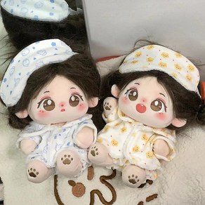 무속성 솜인형 잠옷 시리즈 20cm, 강아지(안대), 1개