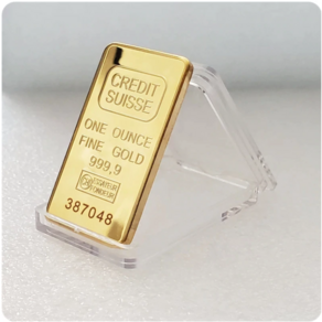 사은품 영업선물 개업선품 1 Oz Cedict Suisse 골드바 모형 Gold Plated Ba