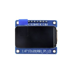 1.47인치 IPS LCD 모듈 172x320 풀 컬러 SPI 인터페이스, LCD 단품, 1개