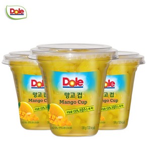 Dole 컵과일 후룻컵 198g 5종 골라담기(망고컵/복숭아컵/람부탄컵/파인애플컵/배컵) 간편과일 택1, 망고 198g, 1개