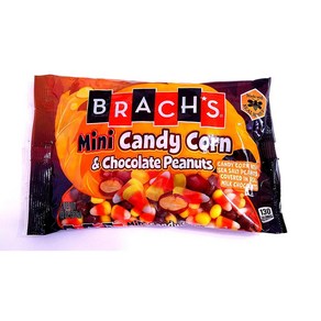 BRACH'S 브라치스 미니 캔디 콘 & 초콜렛 피넛 369g(10oz)x4 MINI CANDY CORN & CHOCOLATE PEANUTS ( 2 PACK) ( 10 OUNCE, 4개, 369g